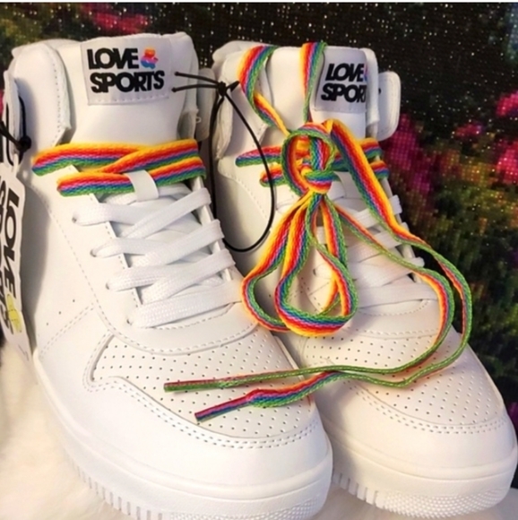 Women's Love & Sport High-Top Sneakers - Picture 4 of 10